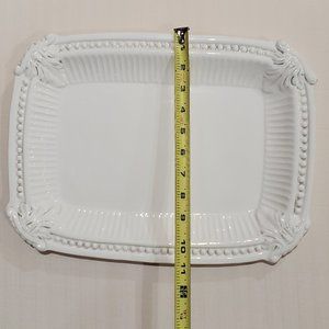 Platter - ceramic, white